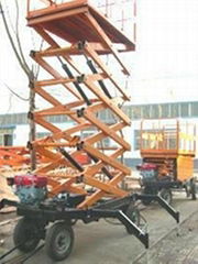 Diesel engine lift platform