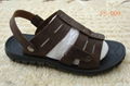 Genuine leather mens sandals sale FS-009 1