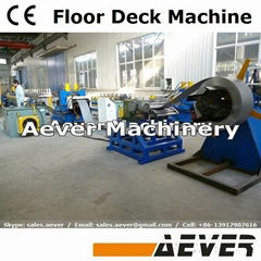 Customized steel floor deck making machine for Europe