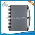 A4 Plastic cover spiral notebook with pen 2