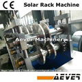 Solar energy bracket roll forming