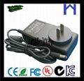 single output AC100-240V power adapter 5Volt 6Amps 30watt DC connector 5.5*2.1mm 1