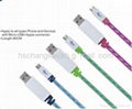 EL visible flowing current cable for apple iphone micro usb 2