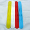 Promotional gifts silicone snap bracelet with color logos 4