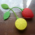 Strawberry silicone Tea steeper travel tea infuser silicone tea basket 5