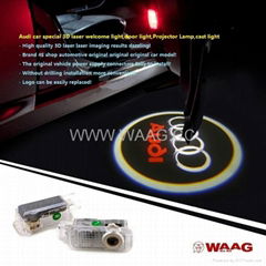 AUDI CAR SPECIAL LED 3D LASER DOOR WELCOME LIGHT