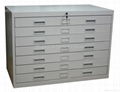 5 DRAWER BLUEPRINT MAP STEEL FLAT FILE METAL CABINET 1