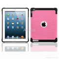 Hybrid impact studded diamond case for ipad2/3/4 2