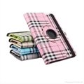 360 rotating Strip leather case for ipad2/3/4