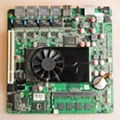 Intel Atom D525 Mini-ITX Motherboard D525MF with 4 LAN and 12V DC IN DDR3 3