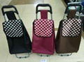 foldable oxford fabric shopping trolley