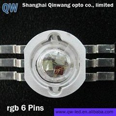 3w 6pins rgb led diode with high qality 