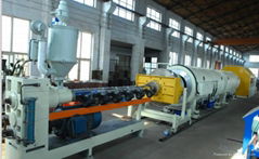 PE heat preservation pipe production line 