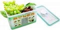 2L 2.5 mm thickness of  vacuum  food  container with  an  air  pump 5