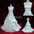 The new 2014 trailing wedding wedding satin lace flowers 3