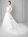 Pronovias new custom strapless gauze with French lace wedding dress 2