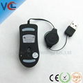 800dpi cute wired 3d usb optical mini mouse with retractable cable 4