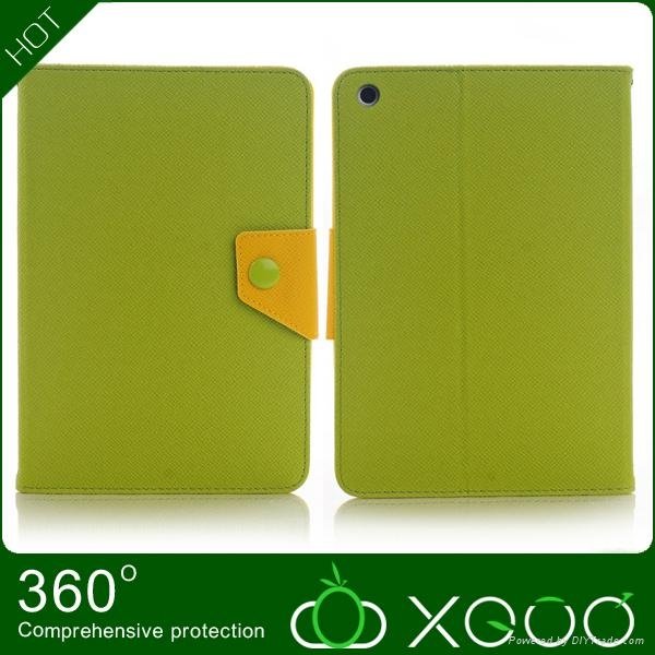 2013 New arrival wallet leather case for ipad mini 4