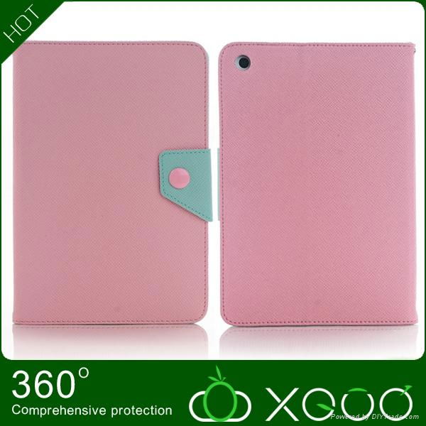 2013 New arrival wallet leather case for ipad mini 5