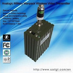 340MHz Military Long Range Manpack Wireless Video Transceiver  