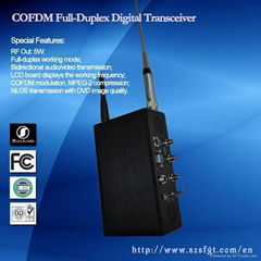 Full-Duplex COFDM portable Wireless Digital Video Transceiver  
