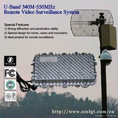 U-Band 340M-550MHz Long Range Outdoor Transmitter for Wireless Surveillance 