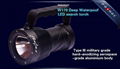 2013 High-end SST90 2200LM Underwater 200 meter led dive flashlight & torch  2