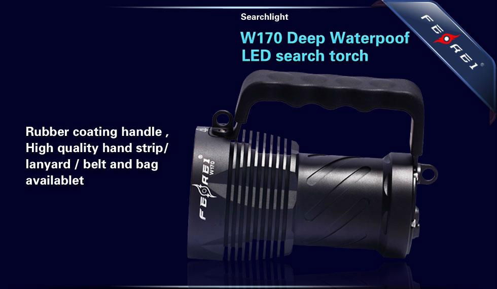 2013 High-end SST90 2200LM Underwater 200 meter led dive flashlight & torch  3