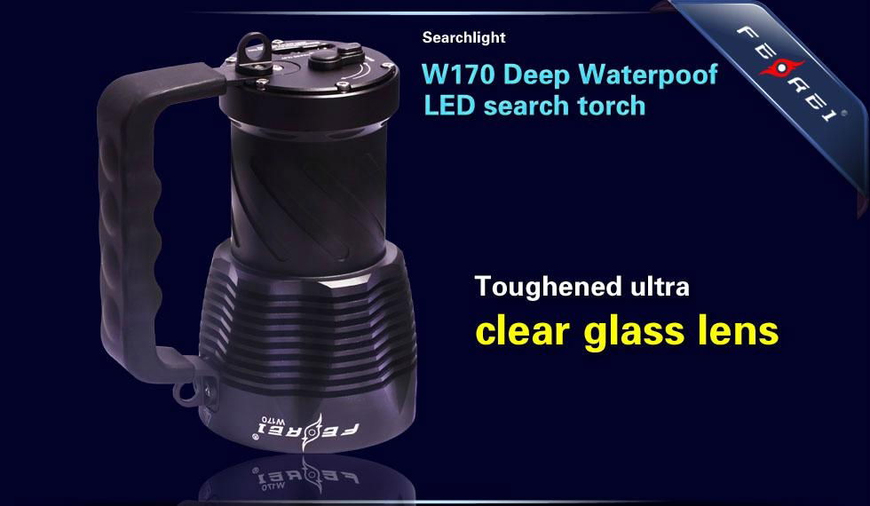 2013 High-end SST90 2200LM Underwater 200 meter led dive flashlight & torch  5