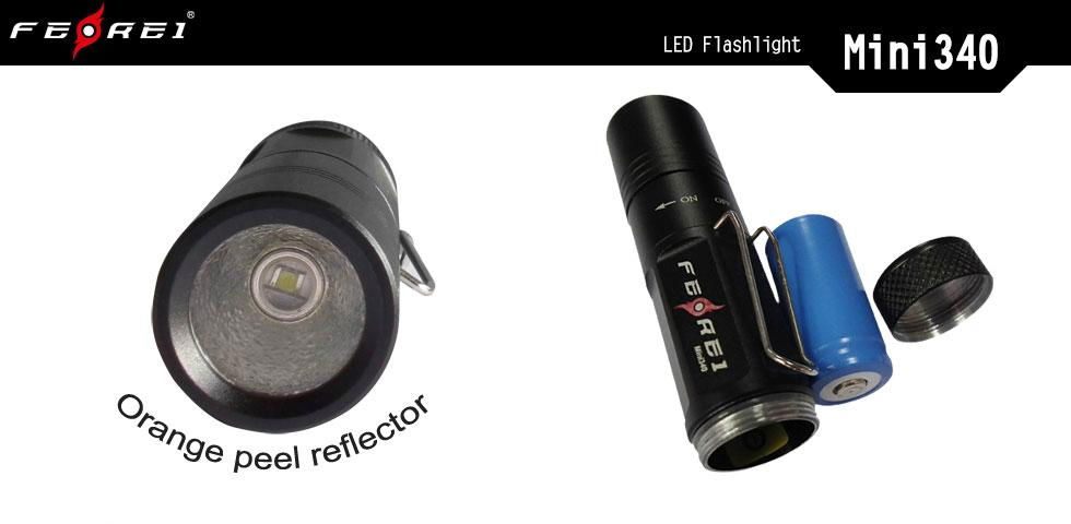 small dimension high brightness mini LED flashlight Ferei Mini340 2