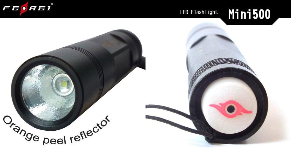 CREE Q5 mini led Aluminum portable torch flashlight mini500  2