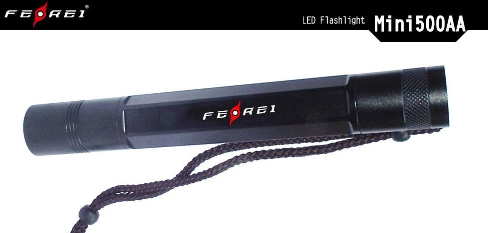 Aluminum Tactical Mini LED Flashlight Mini500-2AA  4