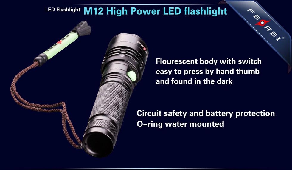 Hunting Police tactical Waterproof LED Flashlight M12 3