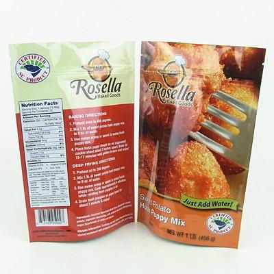 aluminum foil fast food packaging bags with bottom gusset 2