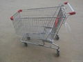 metal grocery shopping trolley cart