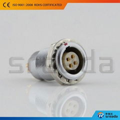 B series 4 pin circular push-pull connector compatible with lemo