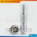 B series 4 pin circular push-pull connector compatible with lemo 3