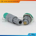 redel 1p series 4 pin plastic quick circular connector with self-latching system
