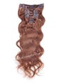 body wave clip in Indian hair extension 4