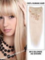 silky straight clip in human hair extension 2