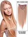 silky straight clip in human hair extension 4