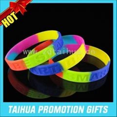 promotion debossed silicone bracelet