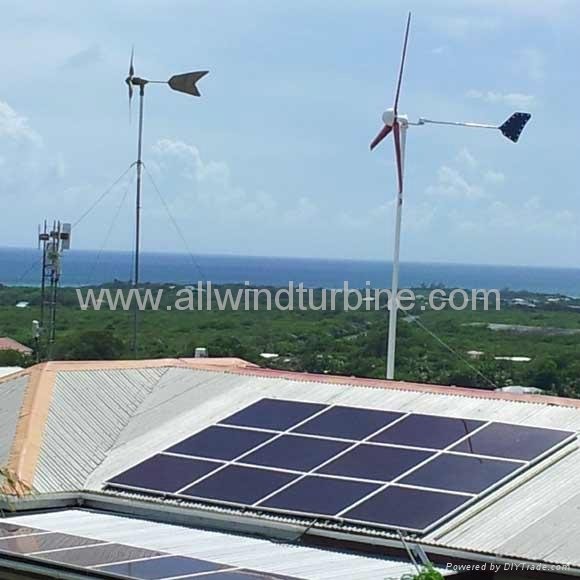 Wind-solar hybrid power-supply 3kw Windgenerator for Farm and Home Use 2