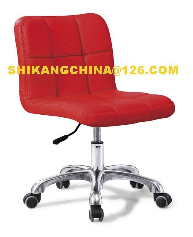AK-E11 HEIGHT ADJUSTABLE MODEL FASHION OFFICE CHAIR/ Pedicure Stools WITH wheel