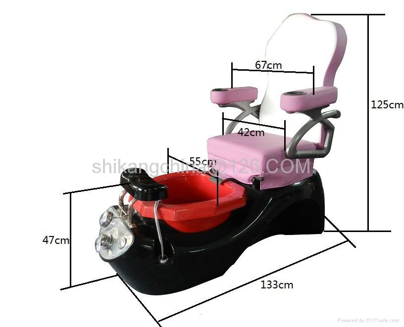 AK-2001 Beauty massage chair pedicure spa with foot care basin 4
