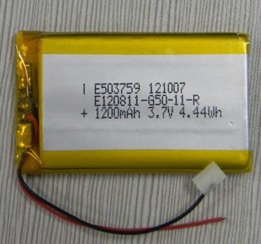 3.7V1200mAh Li-Polymer Battery (503759)