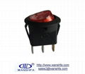 illuminated on off round rocker switch