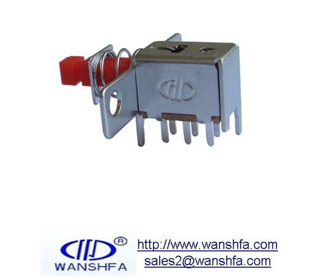 self-locking push switch PS-22F04