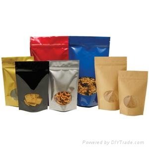 Standup plastic laminated food pouch 
