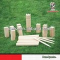 Rubber Wood Kubb Lawn Games With Cotton Cloth 
